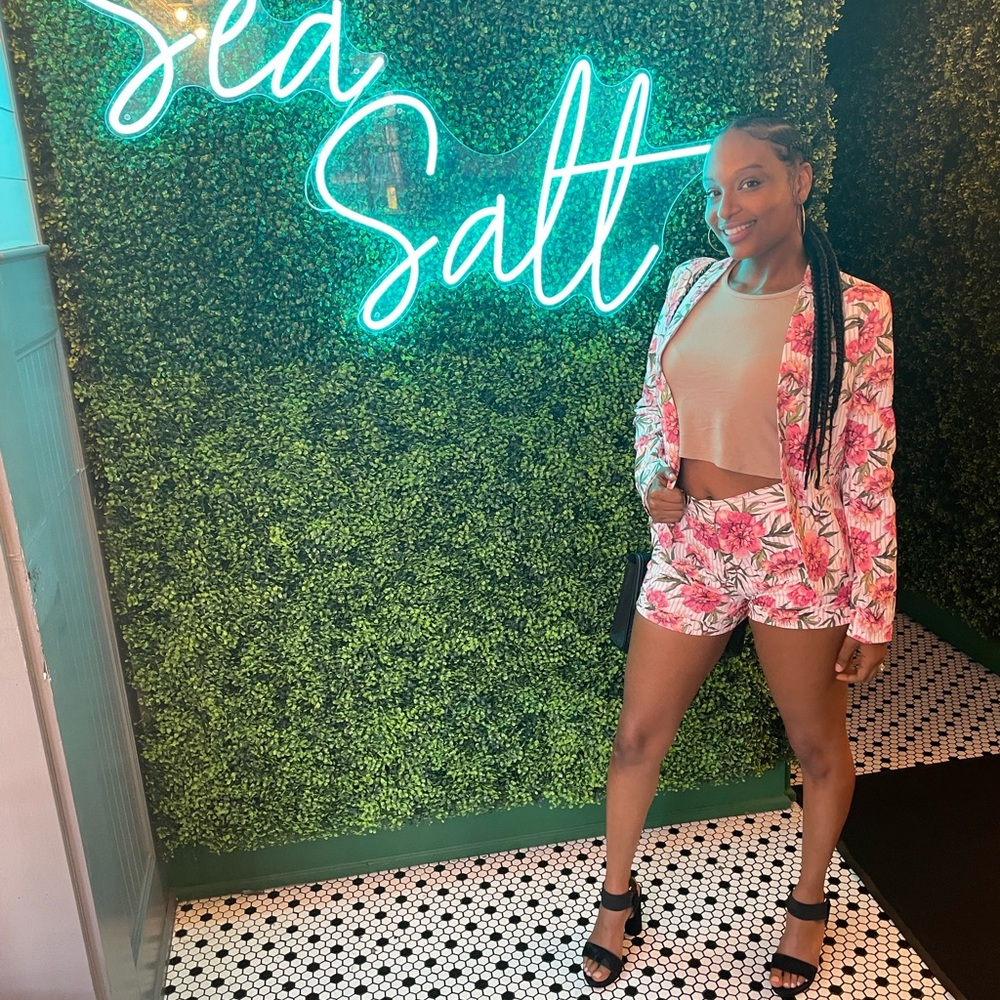 Fashion nova blazer and shorts set